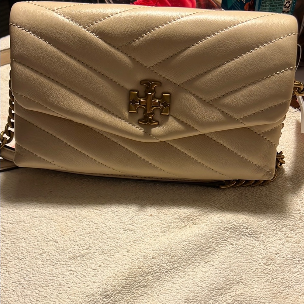 Tory Burch Cream Quilted Women's Bag